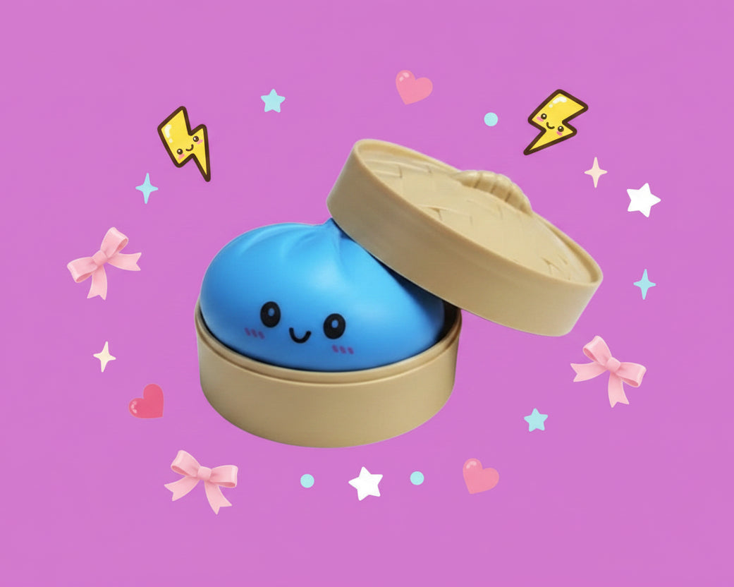 Dumpling Pressure Dumpling Squishies Cute Colorful Bun Toy Slow Rising Stress Relief Fidget Toy for Kids Adults Anti-Anxiety Toy