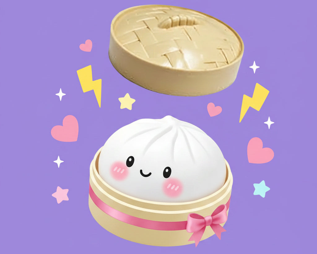 Dumpling Pressure Dumpling Squishies Cute Colorful Bun Toy Slow Rising Stress Relief Fidget Toy for Kids Adults Anti-Anxiety Toy