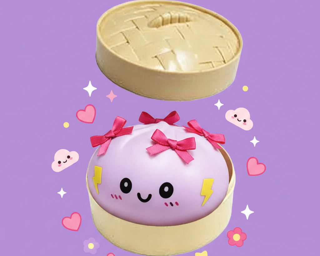 Dumpling Pressure Dumpling Squishies Cute Colorful Bun Toy Slow Rising Stress Relief Fidget Toy for Kids Adults Anti-Anxiety Toy