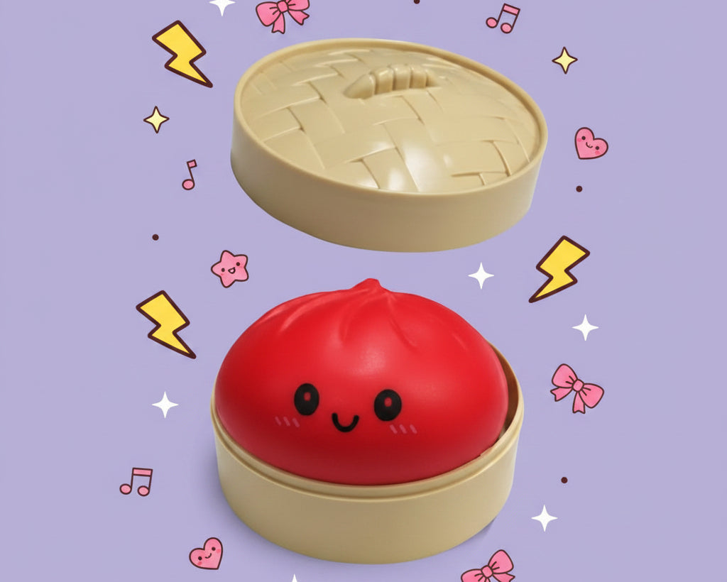 Dumpling Pressure Dumpling Squishies Cute Colorful Bun Toy Slow Rising Stress Relief Fidget Toy for Kids Adults Anti-Anxiety Toy