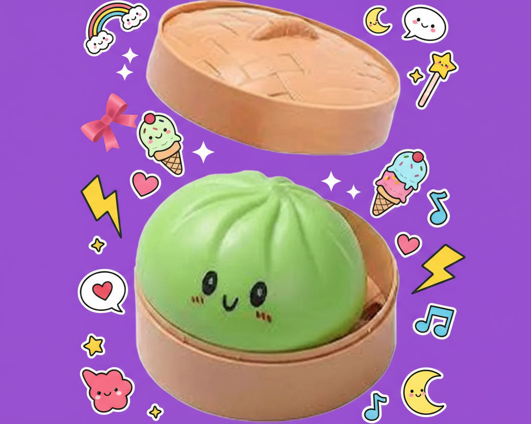 Dumpling Pressure Dumpling Squishies Cute Colorful Bun Toy Slow Rising Stress Relief Fidget Toy for Kids Adults Anti-Anxiety Toy
